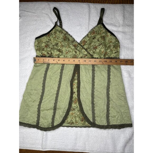 Y2K One Step Up Plus Vtg Lace Fairycore Babydoll Cami Coquette Floral Tank  1X - Picture 8 of 9